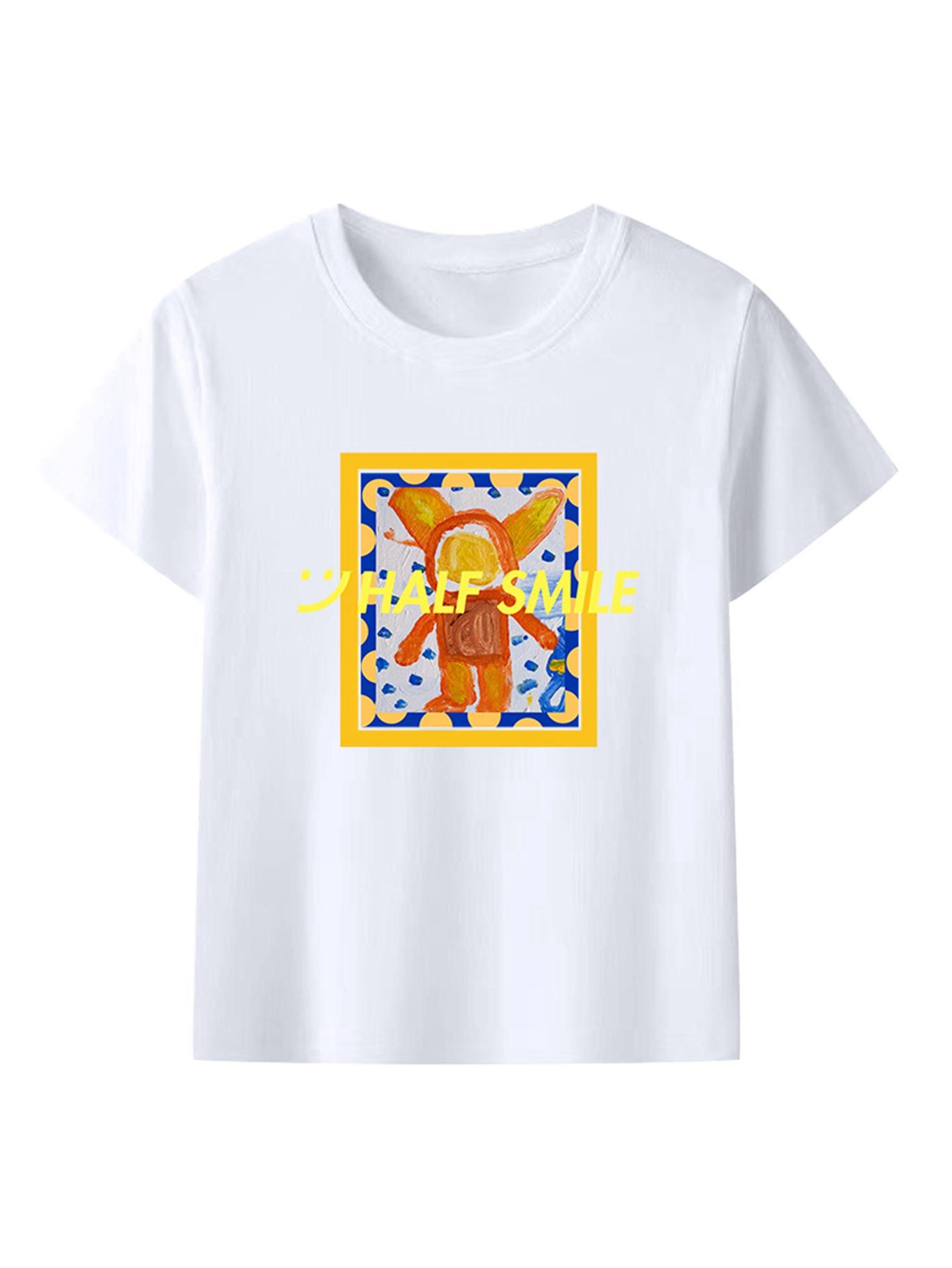 Half Smile Original Autistic Art Streetwear Tee